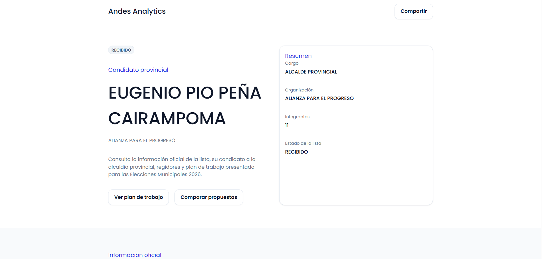 Vista 3 del proyecto Pulso Ciudadano